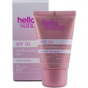 Hello Sunday The Illuminating One Glow Primer SPF 50 - Protective Makeup Primer, 50 ml, Face SPF