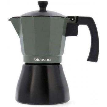 Bidasoa Vera Cafetera Aluminio 6 Tazas Gris/Negro