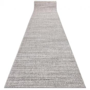 Alfombra de Pasillo SIZAL FLOORLUX Modelo 20389 Plateado / Negro 100x180 cm