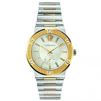 Versace Greca Logo 41mm Stainless Steel Quartz Watch for Men and Women