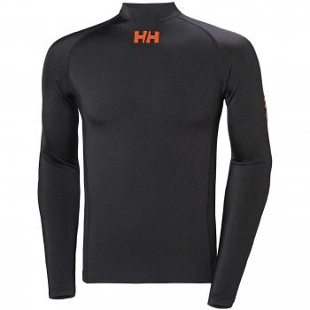 Helly Hansen Long Sleeve Rash Vest Black 34023 Size - S