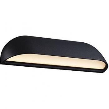 Aplique LED de exterior Nordlux Front 26, negro, con LED integrado
