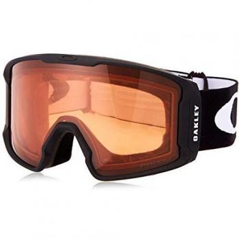 Oakley Line Miner Matte Black Ski Goggles with Prizm Snow Persimmon Lenses