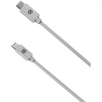 Celly USBLIGHTTYPECWH - Cable USB-C a Lightning de 1m para Carga y Sincronización, Color Blanco