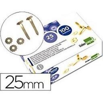 Liderpapel FS05 - Pack de 100 encuadernadores, 25 mm