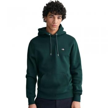 Sudadera con capucha Shield verde para hombre de Gant
