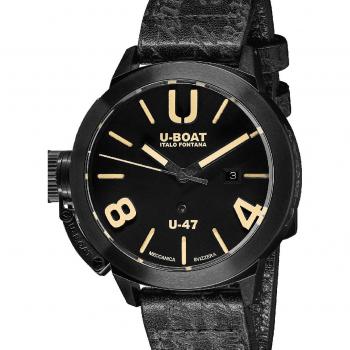 U-Boat 9160 Classico U-47 Automatic Men's Watch 47mm 10ATM Black
