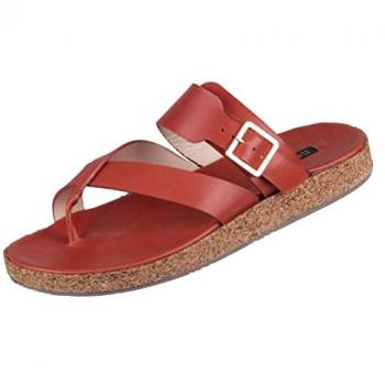 Sandalias de piel Neosens para mujer modelo S3214 en color Tardana rojo y Clay