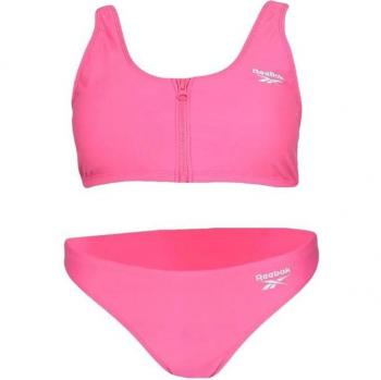 Bikini Reebok Ivy rosa y blanco para mujer, talla S