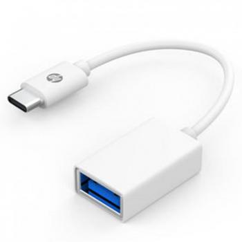 CABLE ADAPTADOR HP DHC TC105 USB 3.0 TYPE-C OTG 3.1 5V - 3A - 9V - 2A - 12V - 1.5A BLANCO