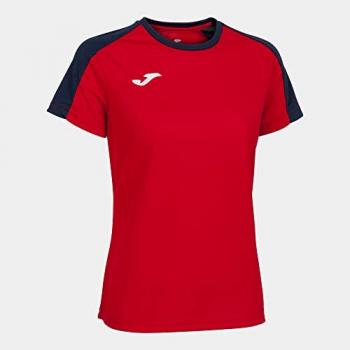 Camiseta manga corta mujer eco championship rojo marino Joma, talla XL, color rojo marino