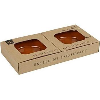 Terracotta Casserole Set for Appetizers - 450ml, Ø 15.5 x 3.8 cm (2 Units)