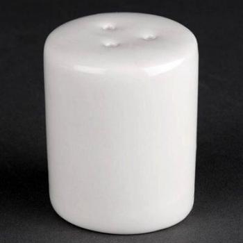 Salero y pimentero de porcelana blanca 50 mm - Lote de 12 - Athena Hotelware