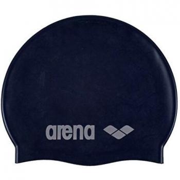 Arena Classic Silicone Junior Swim Cap - Blue Silver