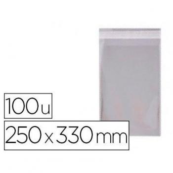 APLI 16222-Bolsas polipropileno con cierre adhesivo 250 x 330 mm 100 u.