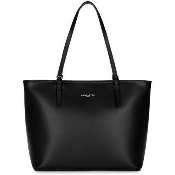 LANCASTER Smooth Black Women's Shoulder Tote Bag