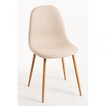 Silla de Comedor Teok de Tela Beige