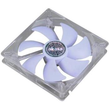 Akasa AK-195WH - Ventilador silencioso con LED