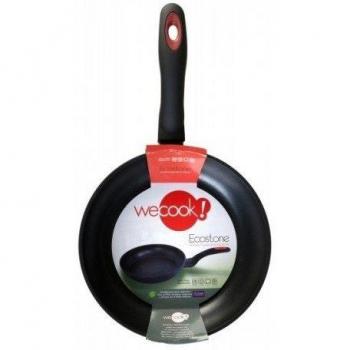 WECOOK! Sartén Ecostone de Aluminio Forjado, 28 cm, Antiadherente con Doble Capa XYLAN Plus Ecológico sin PFOA, Espesor de 4mm, Apta para Inducción y Todas las Cocinas incluyendo Vitrocerámica y Gas