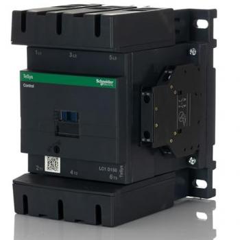 Contactor Schneider Electric TeSys D LC1D150FE7, 3 polos, 1NA/1NC, 150A, bobina de 115V AC, frecuencia de 50/60Hz, dimensiones 136mm x
