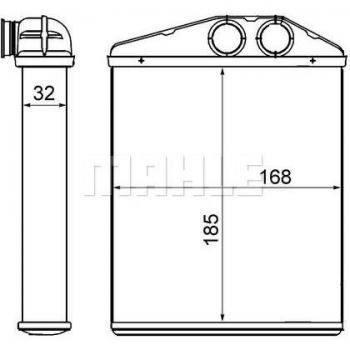 Radiador de calefacción MAHLE AH 13 000S, tipo: radiador de calefacción, características: diseño compacto, eficiente en la transferencia de calor, fácil instalación, compatible con múltiples vehículos