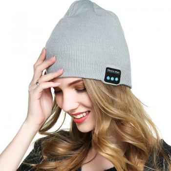 Gorro de punto inteligente Bluetooth con música, auriculares manos libres y micrófono