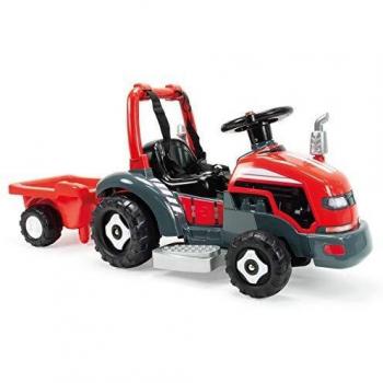 INJUSA - Tractor Little 2 en 1 Eléctrico de 6V y Correpasillos para Niños entre 1 y 3 Años, color rojo