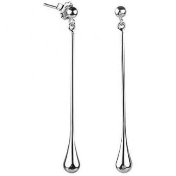 VIDAL & VIDAL Pendientes largos gotas de Plata