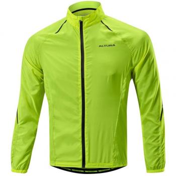 Altura hombres de flujo de aire chaqueta cortavientos, hombre, color Hi-Viz Yellow, tamaño Small