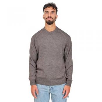 Armani Exchange Men's Brown Mel Pullover Sweater, Round Neck, Size L