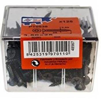 PROFER TOP - Tirafondo Pladur Negro C/125 Profer Top 3,5X25 Mm