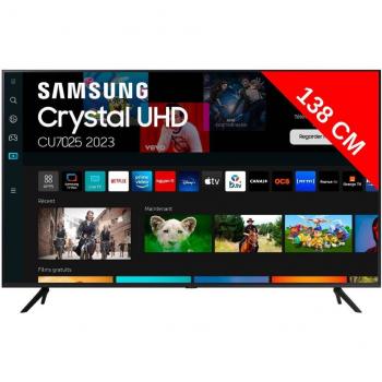 Samsung TU55CU7025KXXC 55 LED Crystal UltraHD 4K HDR10+ Smart TV