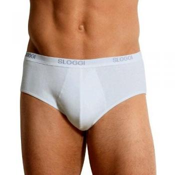 Sloggi Basic Midi Men’s Cotton Briefs - White, Small