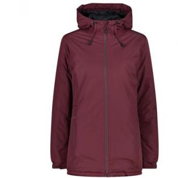 CMP Women's Long Fix Hood Jacket - Dark Pink - Size 40