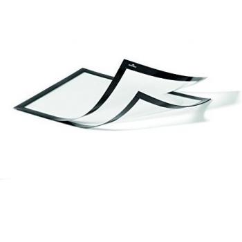 Marco informativo DURAFRAME® MAGNETIC PLUS, tipo: marco informativo magnético, características: incluye cierre magnético, formato A4, color negro, pack de 2 piezas