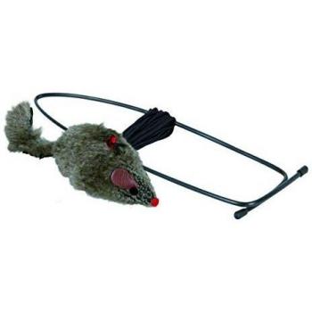 Trixie Mouse for Door Frame - 8 cm, interactive cat toy, plush material, designed for hanging in door frames, encourages play and exercise for cats