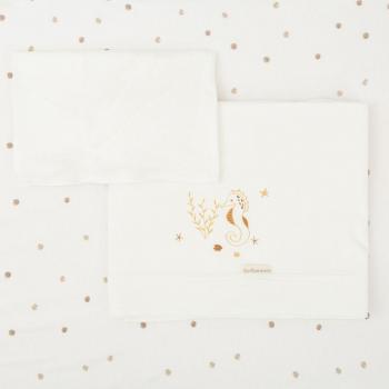Sábanas Tríptico para Minicuna 50x80 cm Ocean Beige