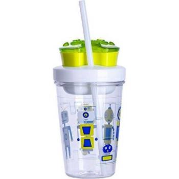 Contigo Snack Tumbler Botella de Agua, Niños, Verde, 350 ml