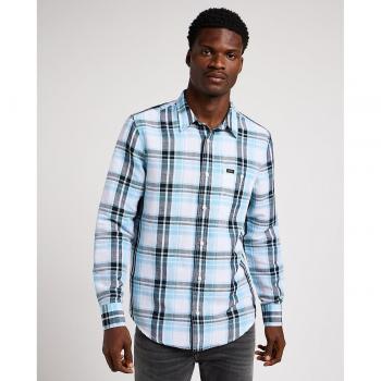 Camisa de hombre Lee classic cuadros azul Leesure Shirt