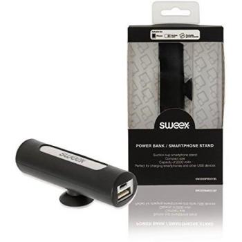Power Bank Sweex 2500mAh Portable Smartphone Charger & Stand