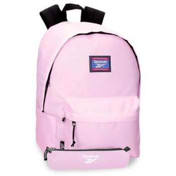Mochila Escolar Reebok Brooklyn Colors Rosa 31,5x45x15 cms Poliéster 21,26L con estuche incluido