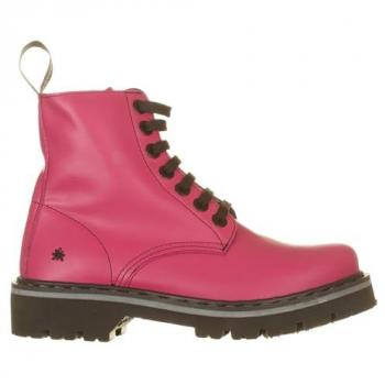 Botines Art 1166 Nappa Fuxia/Marina Unisex, Piel, Planos, con Cordones, Casual