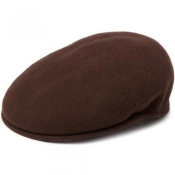 Kangol 504 Wool Flat Cap - Unisex - Brown - Size L