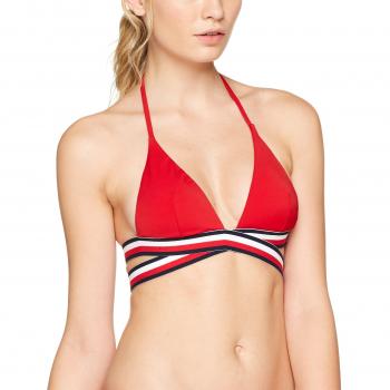 Tommy Hilfiger Triangle Rp, Parte de Arriba de Bikini para Mujer, Rojo