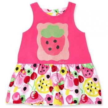 Tuc Tuc - Vestido de niña combinado sin mangas Creamy Ice