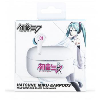 OTL Technologies Hatsune Miku True Wireless Sound Auriculares Inalámbricos con Estuche de Carga Blancos