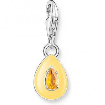 Thomas Sabo Sterling Silver Orange Drop Charm 1919-496-8