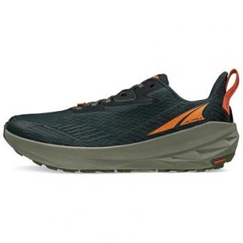 Zapatillas de Trail Running Altra Experience Wild para Hombre, Color Negro con detalles en Verde y Naranja, Talla 44 EU