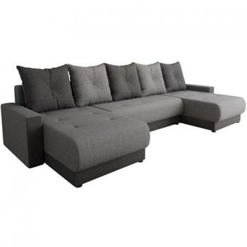 Sofá rinconero Memphis 106, con función de descanso y caja de ropa de cama, dimensiones 290 x 135 x 82 cm