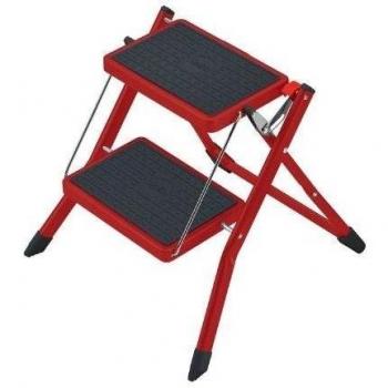 Hailo 4310-601 - Escabel plegable, color rojo